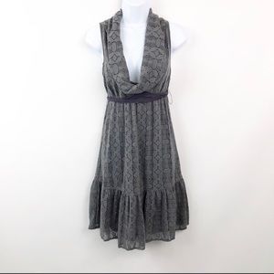 Free People Dress Gray Knit Belted Sleeveless Cowl